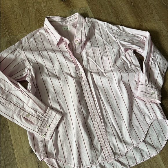 Wilfred Pink‎ Striped Button Down Shirt Size XS - Picture 2 of 6